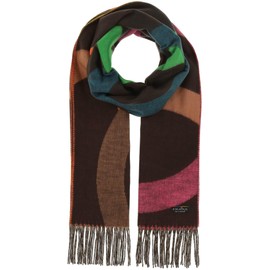 FRAAS Cashmink Scarf 56 x 200 cm - Softer than Cashmere - Made in Germany - Scarf with Circle Design for Women - Perfect for Autumn and Winter, Cobalt Blue