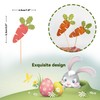 24 Pcs Happy Easter Cupcake Toppers, Easter Bunny Cupcake Toppers