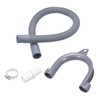 sourcing map Washing Machine Drain Hose Extension Kits 1.97ft Gray