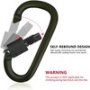 SoftcuteLee 4Pack Aluminum Alloy Carabiner Heavy Duty D Ring Clip