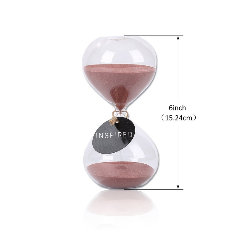 SWISSELITE Puff Sand Timer, Hourglass Sand Timers, Inspired Glass for