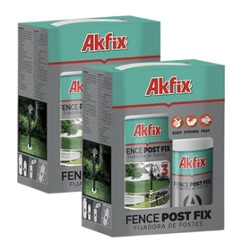 Akfix 2K Fence Post Mix Repair Kit (2x23.8oz.- 4 Bottles) - Concrete Alternative Expanding Foam for Fence Post and Mailbox Fix Strong and Fast Setting Easy Installation Anchor | 4 Bottle 2 Pack