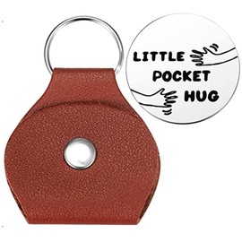 PuraQuot Pocket Hug Token Inspiration Gift Pocket Hug Token Stainless Stell Double Sided Inspirational Pocket Hug Token Gift Long Distance Relationship Gifts Pocket Hugs for Friends Family Lovers