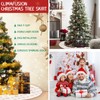 Climafusion 48 Inches Christmas Tree Skirt, Xmas Faux Fur Tree