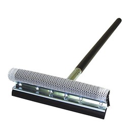 Carrand 9057 Deluxe 8" Metal Squeegee with 24" Black Wood Handle