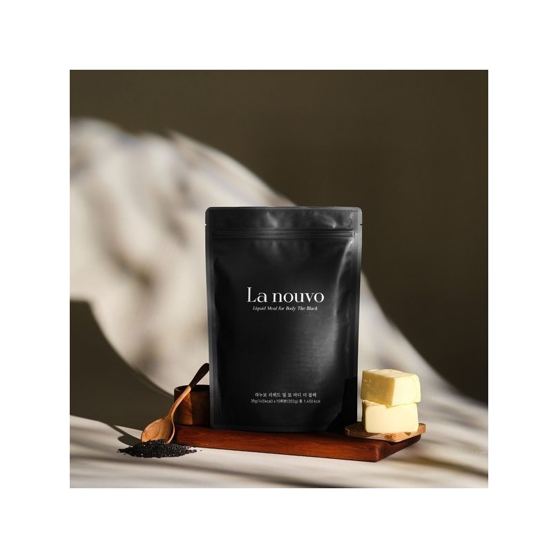 (라누보)리퀴드 밀 포 바디 더 블랙 (흑임자맛) 쉐이크 350g x1팩