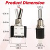 3 PCS LED Lighted Rocker Toggle Switch, 12V SPST 3