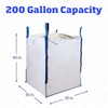 DURASACK Heavy Duty Builder's Bulk Bags 200-Gallon White Woven Polypropylene