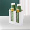 Paper Cup Holder, 2 Row Cup Stand, Coffee Cup, Suitable