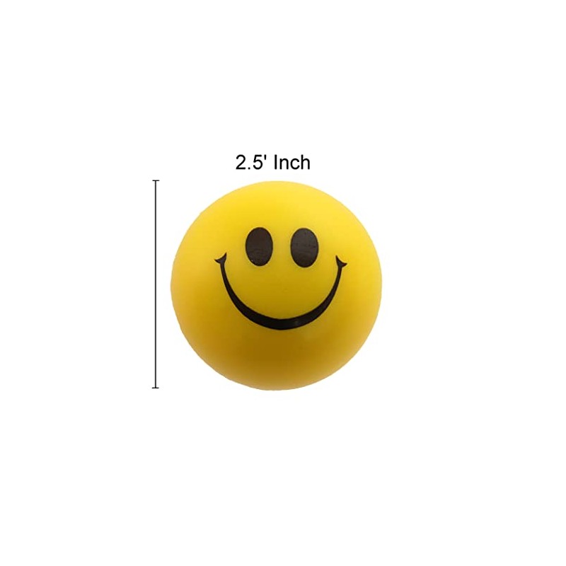 Smile Face Squishy Squashy Stress Balls (12 Piece Pack)