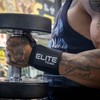 Elite Fitness Muñequeras de Soporte con Sujetador de Pulgar (PAR),