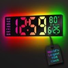 EASYERA 16.5" Large Digital Wall Clock with BT Sync, RGB