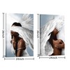 NutArtPic Angel Wall Art Canvas Woman with Angel Wings Painting