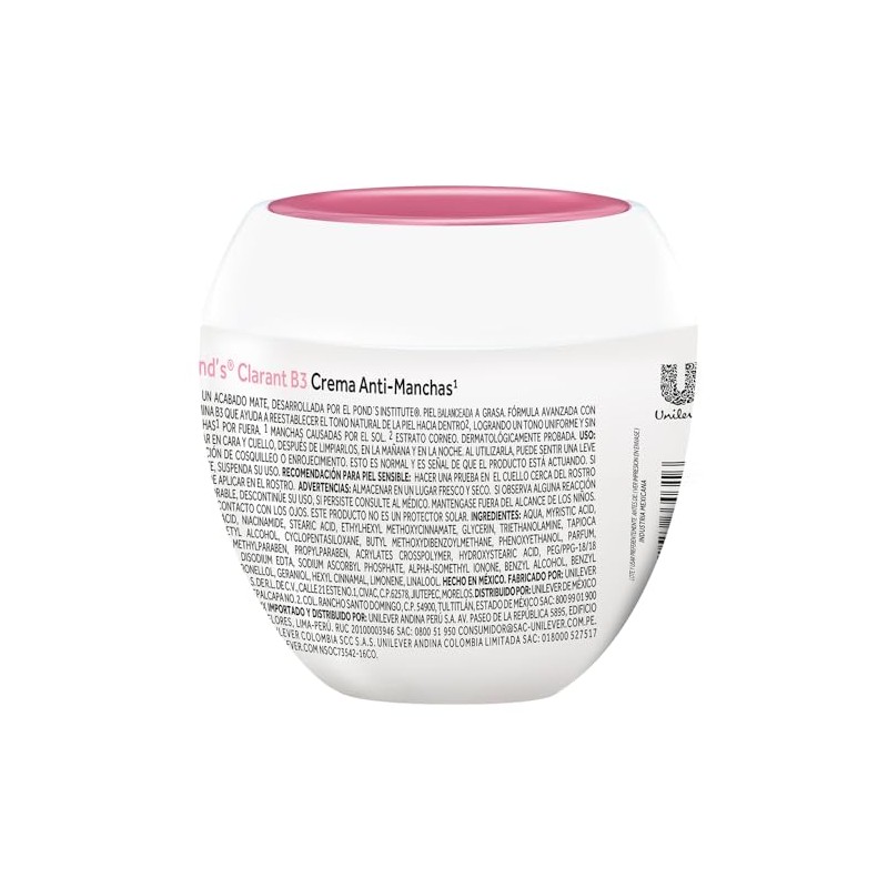 Pond's Crema Facial Anti-manchas Clarant B3 Piel Balanceada a Grasa