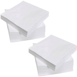 Luncheon Napkin, CPD01199 AJS132-WT, 1-Ply, 32 cm Length, White (Pack of 500)