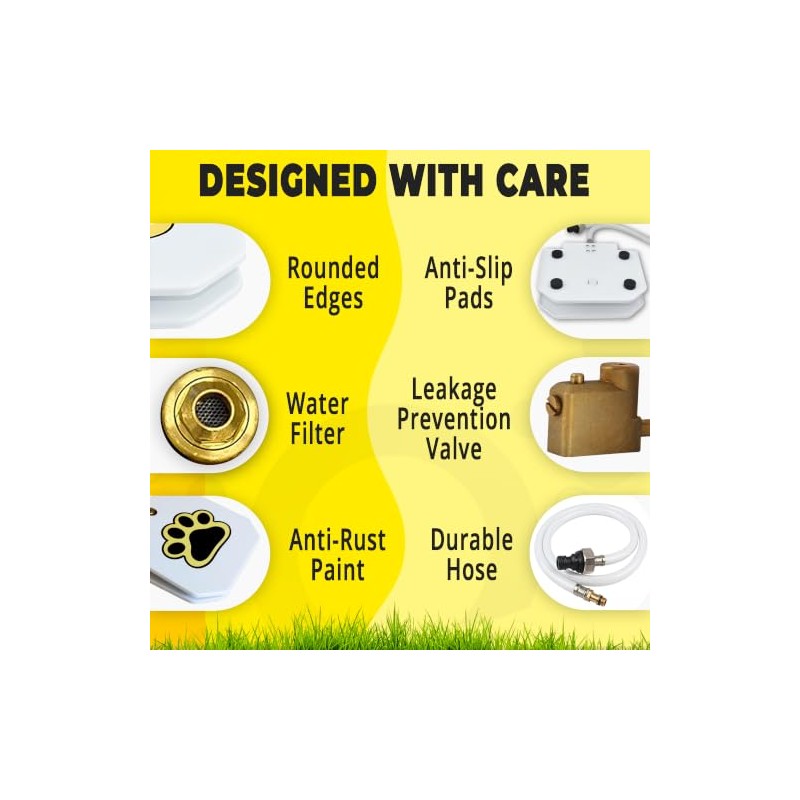 TrioGato Outdoor Dog Pet Water Sprinkler Easy Activated Dog Water