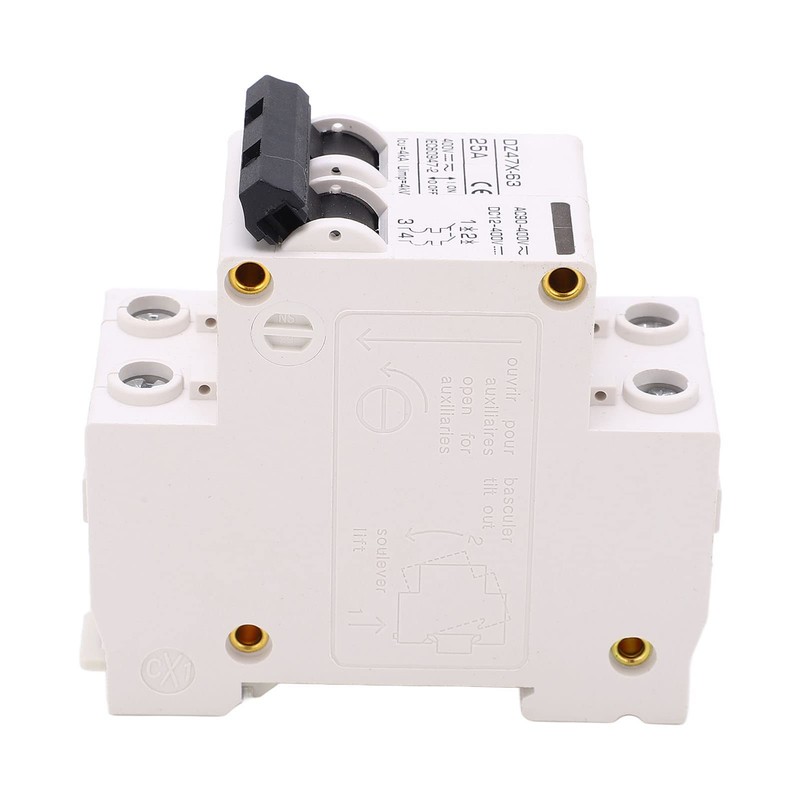 AC DC Circuit Breaker 2P 25A 400V DIN Rail Mount