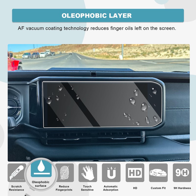 CDEFG for 2024 2025 2026 Jeep Wrangler JL 12.3-Inch Screen