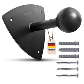 PinPro Wandhalterung für Fahrradträger – 3 mm Stahl, 50 kg Traglast, nur 346 g, Schwarze Pulverbeschichtung, inkl. Montageset