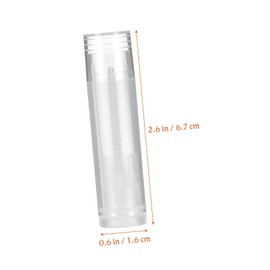 Healvian 50pcs Empty Lip Balm Tubes Refillable Lipstick Containers for DIY Cosmetic Creations Lightweight and Durable for Travel and Samples