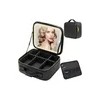 Estuche De Maquillaje Maletin Con Espejo Y Luz Led 3