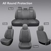 GEEYONTEK Premium Leather Car Seat Covers Full Set,Universal Fit for