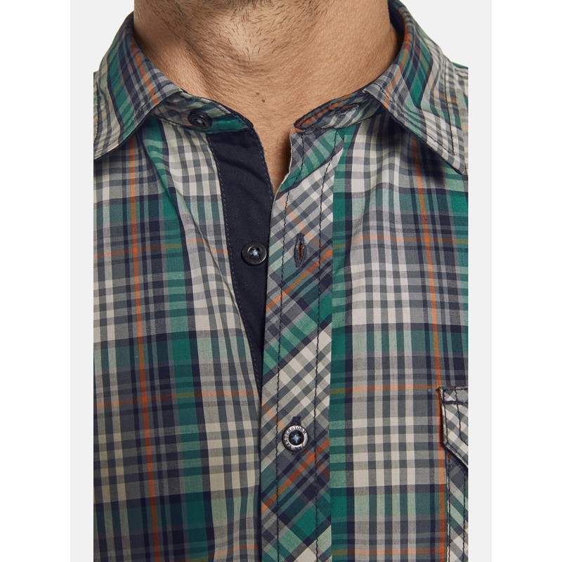 Jan Vanderstorm Josak Men's Short-Sleeved Shirt, blue