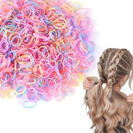 Yeanifeana 1500 Piezas Mini Gomas Pelo Coletero Elástico Banda para Niñas Bebés Niñas pequeñas de Pelo Dreadlocks Pequeños, Peinado de Boda y Más (Multicolor)