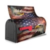 Ouqiuwa American Flag Welcome Magnetic Mailbox Cover, Firework Eagle Mailbox