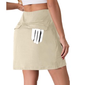 Oyamiki Golf Skirts for Women Everyday Casual Summer High Waisted Quick Dry Active Athletic Tennis Skort with 4 Pockets
