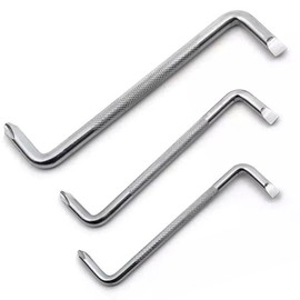 Offset Screwdriver Set of 3 Offset Screwdrivers, Double Head, Right Angle Z Shape, Corrosion Resistant, Convenient to Carry, Z-Shaped Screwdriver, DIY Repair Tools, Electronics, Automotive Repair