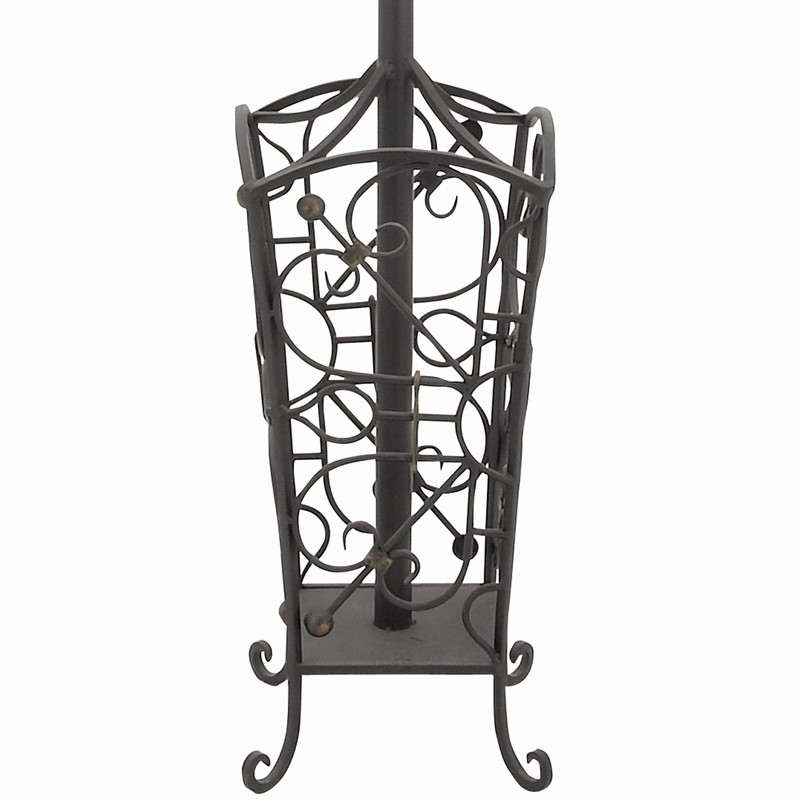 Deco 79 Metal Coat Rack Vintage Style with Scroll Designs,