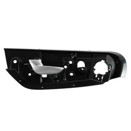 TRQ Front Left Interior Door Handle Black & Silver Drivers Side Compatible with 2005-2009 Volvo S60