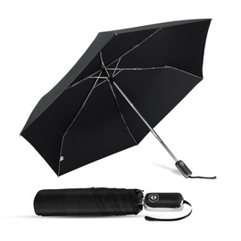 Natuquebrela Compact Portable Folding Umbrella - Auto Open Close Mini Strong Flat Umbrella for Purse Windproof Small Umbrellas for Backpack