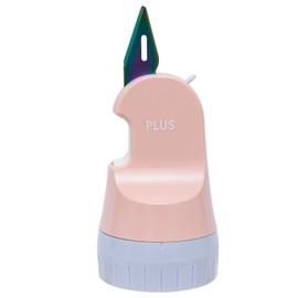 PLUS IS-580CM-15LE 40-987 Personal Information Protection Stamp Cutter Roller Keshipon Box Opener 15th Anniversary Limited Coral Pink [Single Use Type]