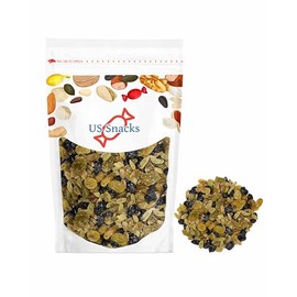 US Snacks Mix Risins - Green, Jumbo Golden & Black Raisin Mix - Sweet & Tangy Trail Mix - Healthy Mixed Raisin Snack Blend | Delicious Seedless Raisins | Perfect for Healthy Snacking, 1 Pound