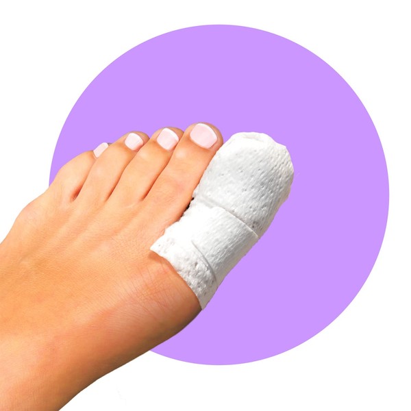 MediMitt ToeMitt Big Toe Bandages Non-Adhesive (Full Coverage Big Toe Bandage) (Medium 10-Pack)