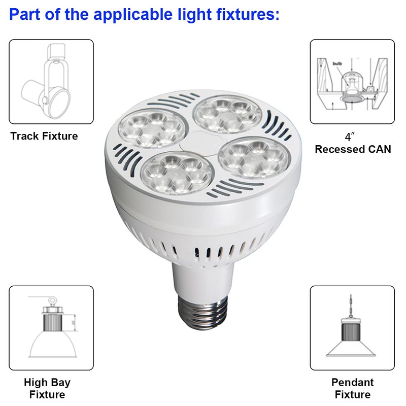 VAKESUN LED PAR30 Spotlight 35W 2900 Lumen 10000K 45° Cool