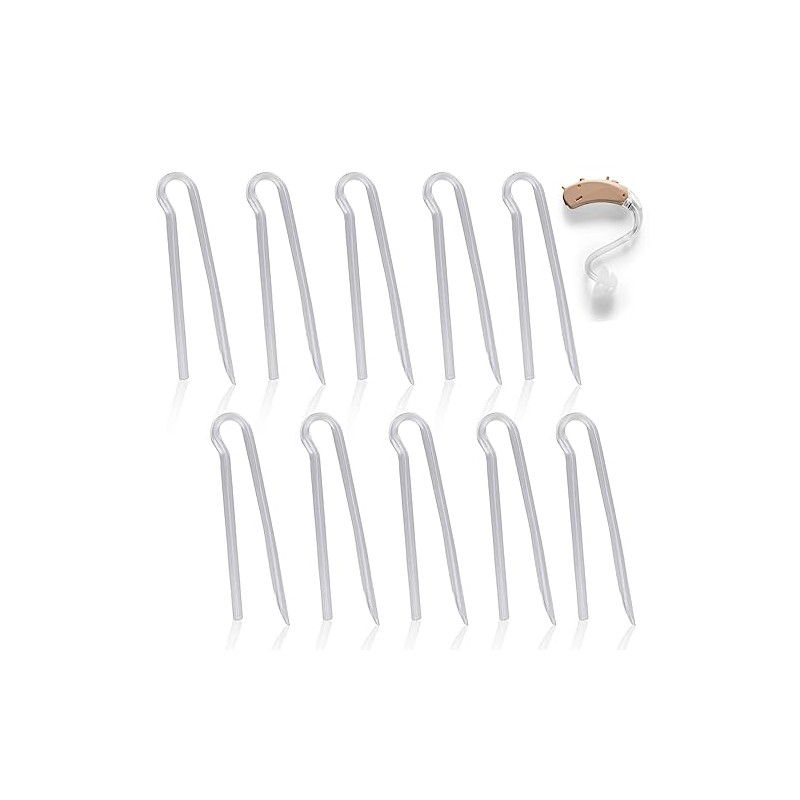 10pcs Hearing Aid Tubes, 3.6 x 2mm Soft Flexible PVC