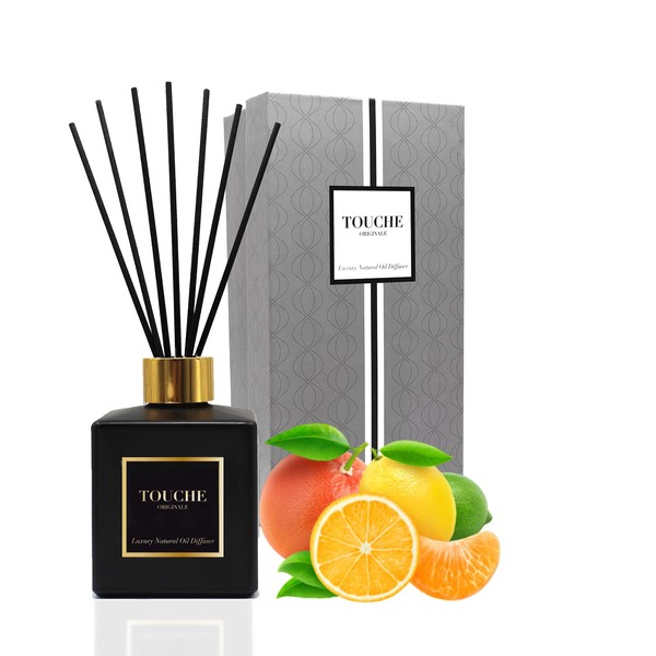 Touche Luxury Natural Reed Diffuser. Long Lasting Scented Home Fragrance.