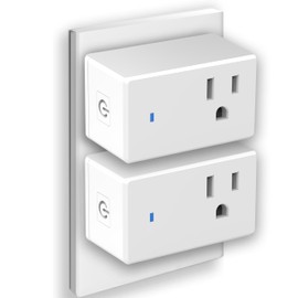YNF Mini Smart Plug, Super Easy Setup with One Voice Command, Compatible with Alexa, Voice Control, Remote Control, Timer & Schedule, Smart Home Outlet, Bluetooth Socket, Alexa Echo Required（2 Pack）