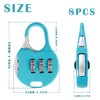 Pack of 8 Mini Padlock Suitcase Lock with Combination Code