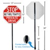 2Pack Large Stop Sign Private Drive Sign No Thru Traffic