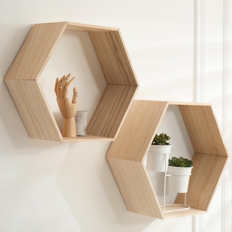 PATIKIL Floating Shelf Invisible Support Bracket 10", 4 Pcs Carbon