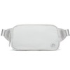 Mini Belt Bag 0.7L, Pander Waterproof Mini Everywhere Fanny Pack Purse for Women and Men. (Pale Grey)