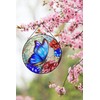 Stained Glass Window Hanging,Large Butterfly Suncatcher,12 inch Stained Glass Suncatcher,Butterfly