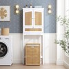 Spirich Over The Toilet Storage Cabinet with Rattan Doors, Over
