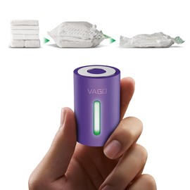 VAGO Z Ultra Small Clothing Compression Machine Compression Bag Travel Compression Bag Travel Travel Travel Handy Goods Travel Compression Bag Storage Shirt Clothes Clothing (Purple - USB Type-C)