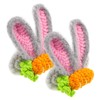 WOONEKY 2pcs Cute Bunny Ear Hair Clips for Rabbit Ear