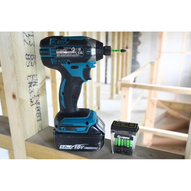 Heifix 12 x 50mm PH2 Heifix Impact Screwdriver Magnetised Drill